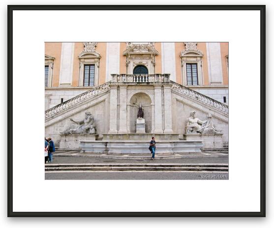 Campidoglio e Musei Capitolini Framed Fine Art Print