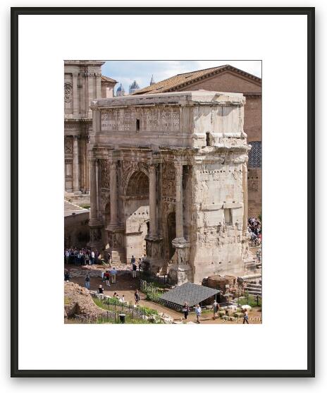 Arch of Septimius Severus Framed Fine Art Print