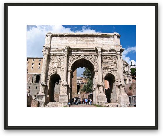 Arch of Septimius Severus Framed Fine Art Print
