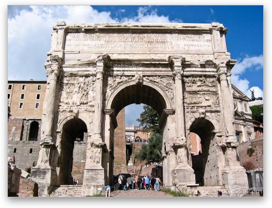 Arch of Septimius Severus Fine Art Metal Print