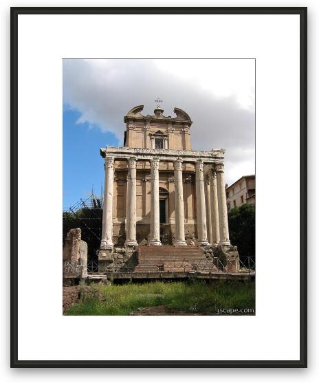 Temple of Antoninus and Faustina Framed Fine Art Print