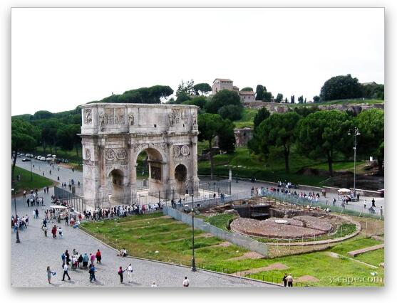 The Arch of Constantine Fine Art Metal Print