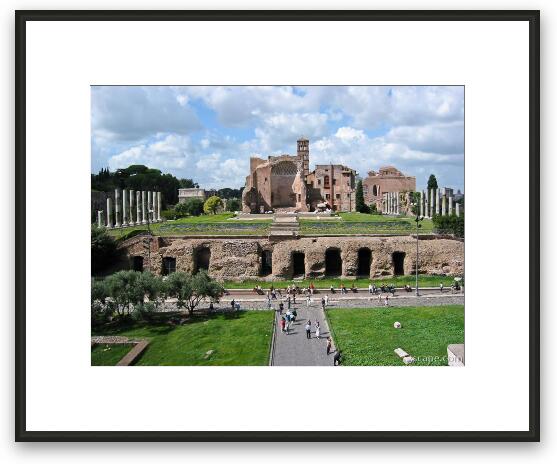 View of the Forum from the Colosseum Framed Fine Art Print