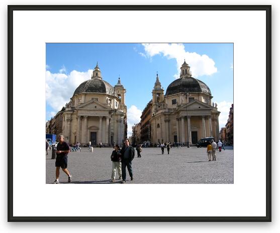Piazza Del Popolo Framed Fine Art Print