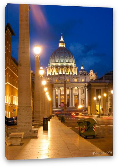 St. Peter's in the morning Fine Art Canvas Print