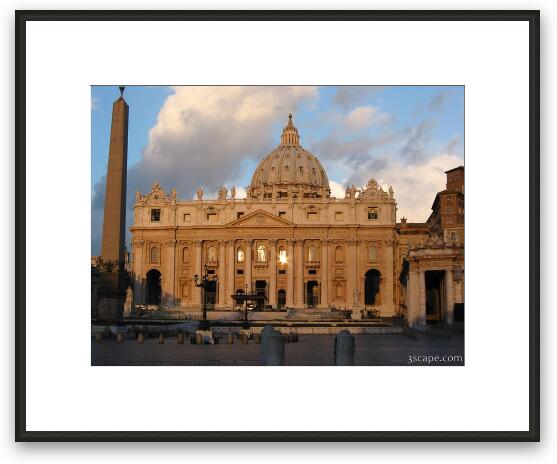 St. Peters Basilica Framed Fine Art Print