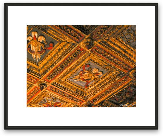 Ceiling in the Vatican museum Framed Fine Art Print