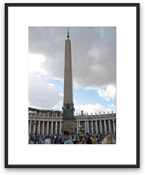 Obelisk in St. Peter's Square Framed Fine Art Print