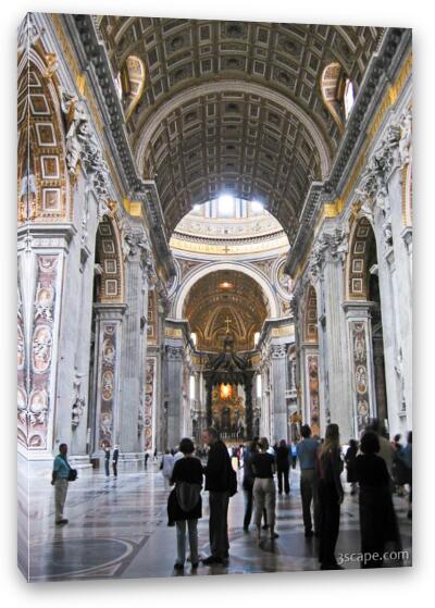Inside St. Peter's Basilica Fine Art Canvas Print