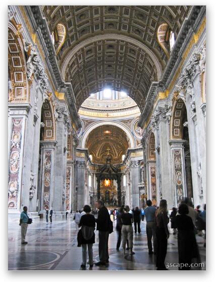 Inside St. Peter's Basilica Fine Art Metal Print