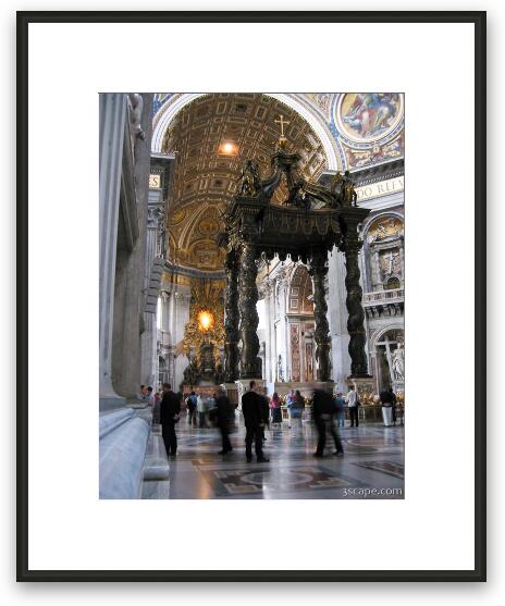 Inside St. Peter's Basilica Framed Fine Art Print