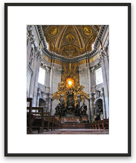 Inside St. Peter's Basilica Framed Fine Art Print