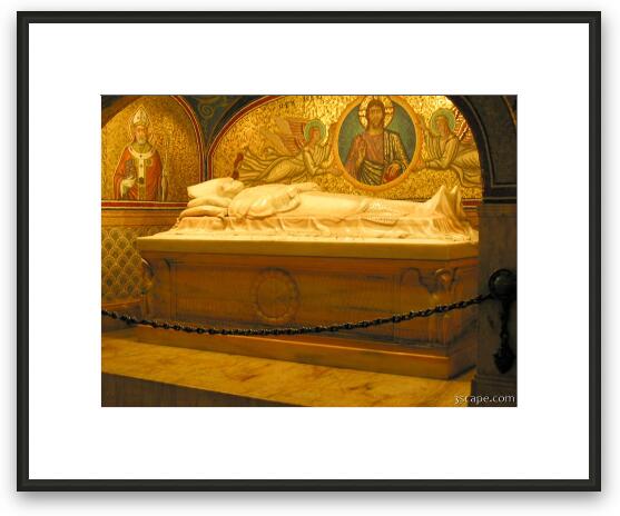 Tomb of pope Framed Fine Art Print