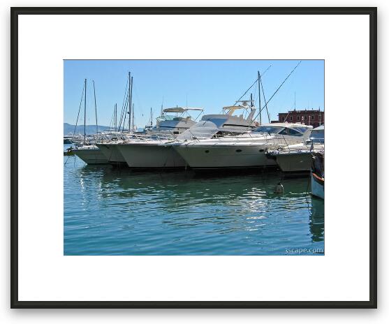 Nice boats Framed Fine Art Print