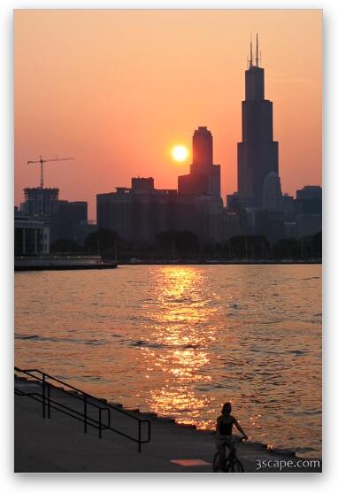 Chicago Skyline Fine Art Metal Print