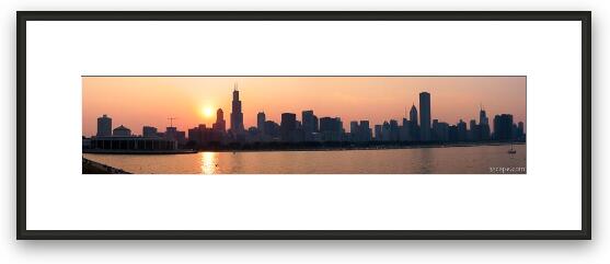Chicago Skyline (panoramic) Framed Fine Art Print