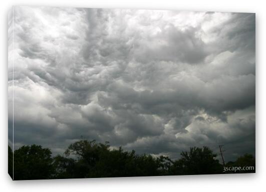 Storm clouds over Illinois Fine Art Canvas Print