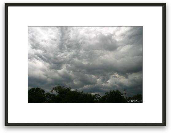 Storm clouds over Illinois Framed Fine Art Print