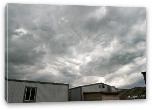 Storm clouds over Illinois Fine Art Canvas Print