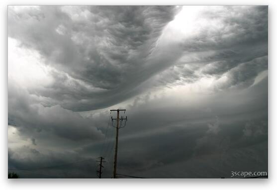 Storm clouds over Illinois Fine Art Print