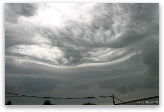 Storm clouds over Illinois Fine Art Metal Print