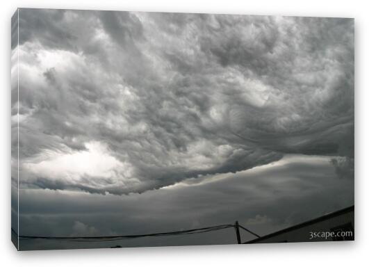 Storm clouds over Illinois Fine Art Canvas Print