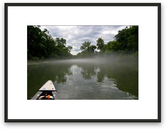 Fog on the Eleven Point River Framed Fine Art Print
