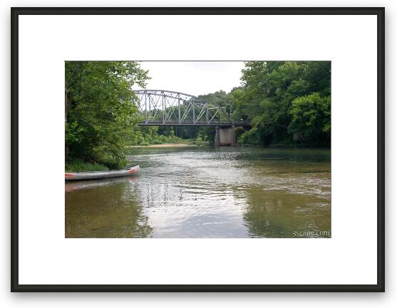Where the Eleven Point River meets Route 160 Framed Fine Art Print