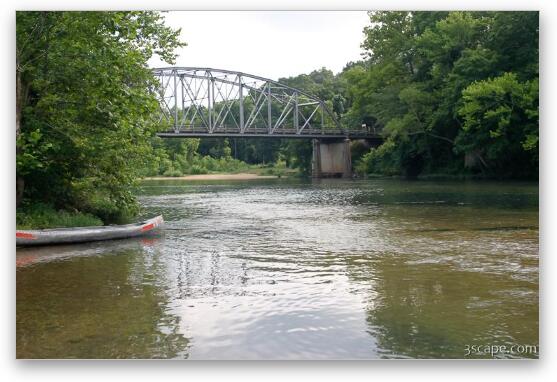Where the Eleven Point River meets Route 160 Fine Art Metal Print