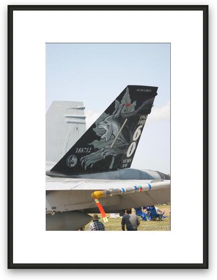 F-18 Hornet tail design (Canadian) Framed Fine Art Print