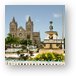 Catholic church and Independence Square, Basseterre Metal Print