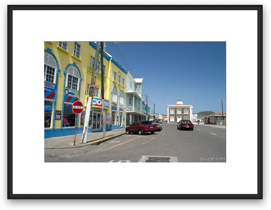 Basseterre, near the main port Framed Fine Art Print