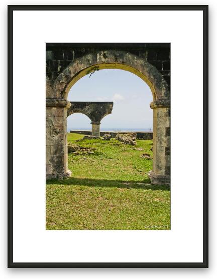 Ruins,  Brimstone Hill Fortress Framed Fine Art Print