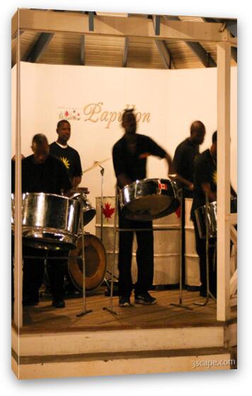 The Maple Leaves - steel drum band Fine Art Canvas Print
