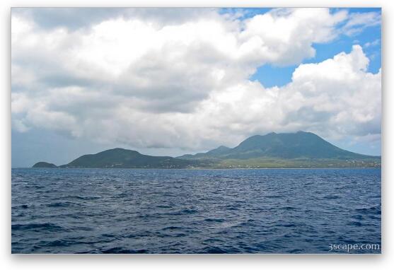 Nevis, St. Kitts' sister island Fine Art Metal Print