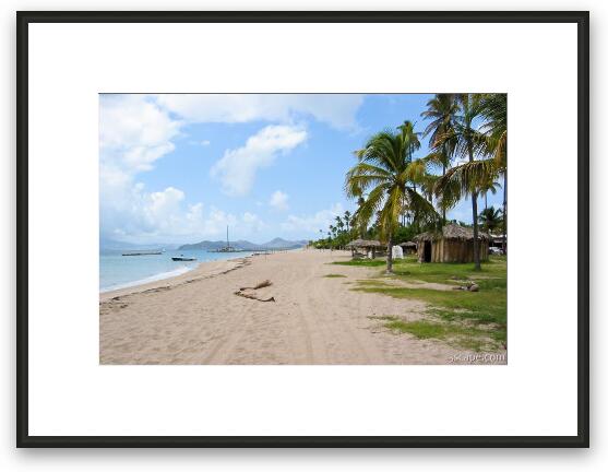 Pinney's Beach, Nevis Framed Fine Art Print