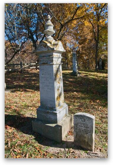 Taylor Cemetery, Est. 1837 - Galena, IL Fine Art Metal Print