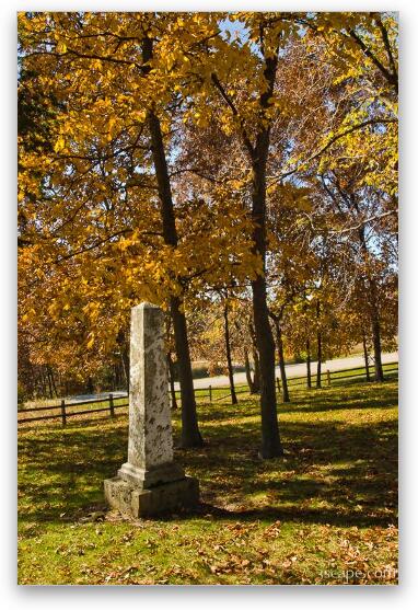 Taylor Cemetery, Est. 1837 - Galena, IL Fine Art Print