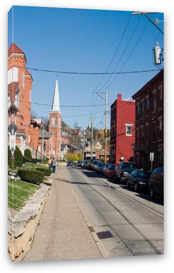 Galena side street Fine Art Canvas Print