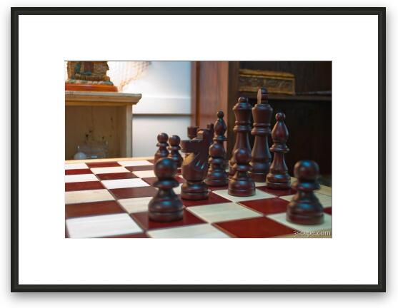 Chess pieces Framed Fine Art Print