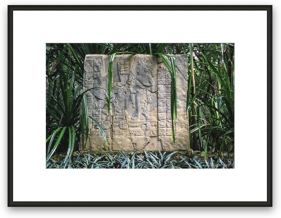 Ancient Mayan ruin Framed Fine Art Print