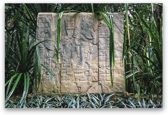 Ancient Mayan ruin Fine Art Metal Print