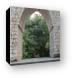 Mayan ruins, arched doorway or gate Canvas Print