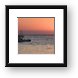Sunset and dive boat Framed Print