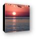 Sunset over the Caribbean Canvas Print
