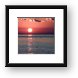 Sunset over the Caribbean Framed Print