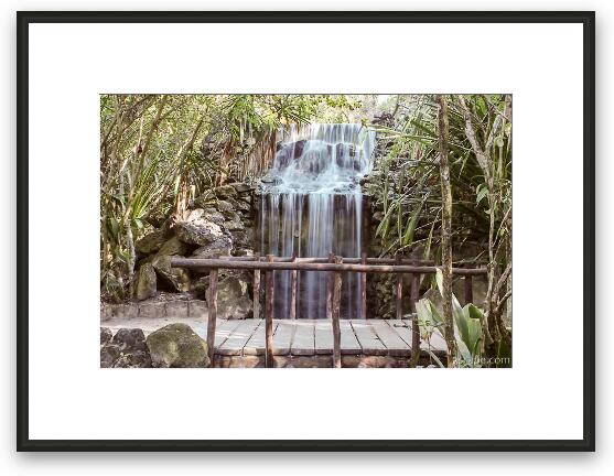 Waterfall (Chankanaab Nature Park) Framed Fine Art Print