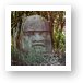 Giant Mayan head sculpture (Chankanaab Nature Park) Art Print
