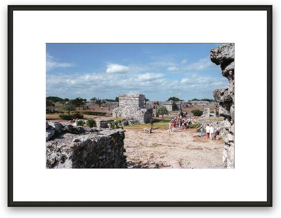 The Mayan ruins of Tulum Framed Fine Art Print