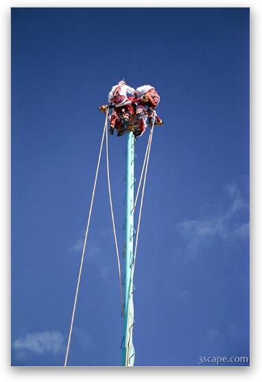 Performers on a pole Fine Art Print